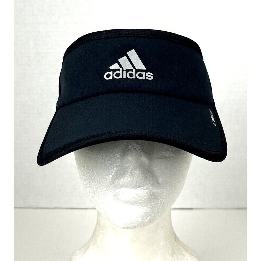 Adidas Womens Black Aeroready Superlite 2 Strapback Visor Size Adjustable